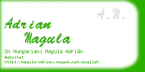 adrian magula business card